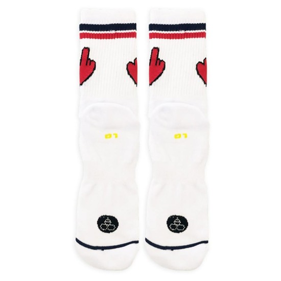 Bee Unusual Κάλτσες Crush Edition “I Love To Hate You” Socks White